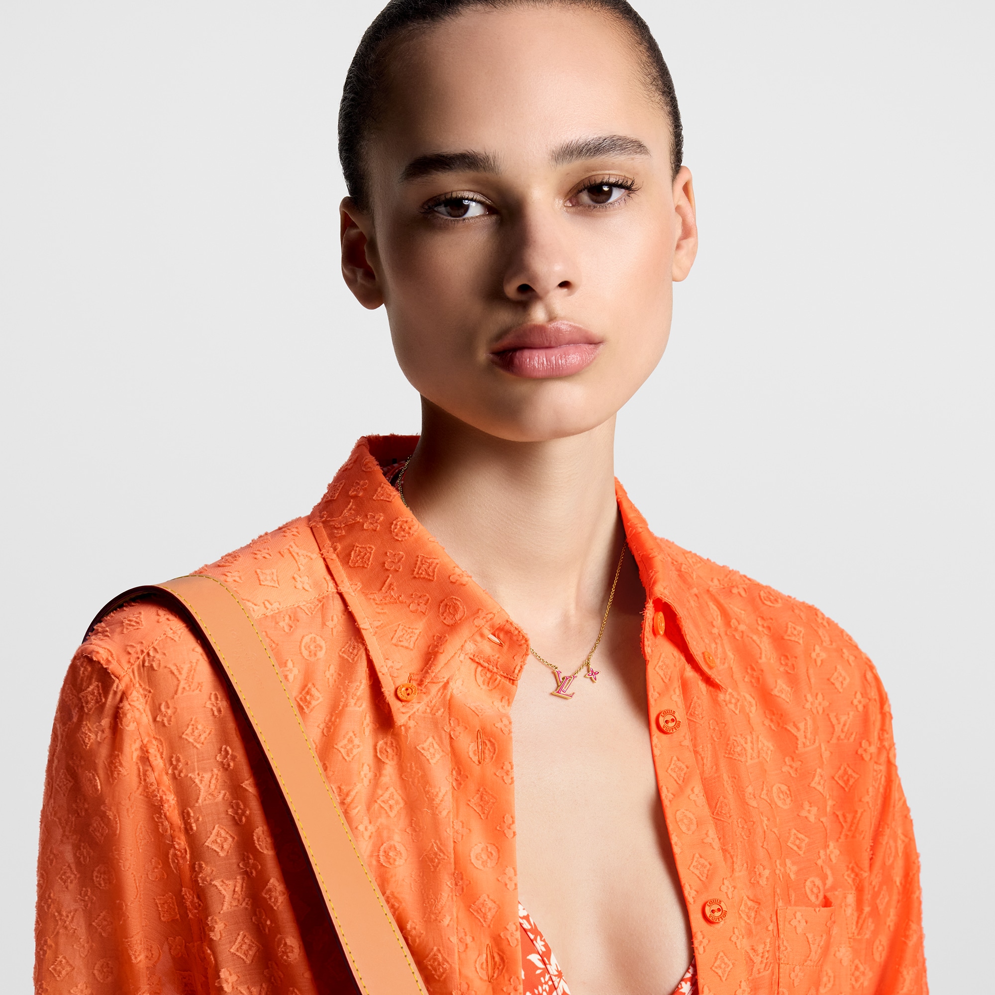 ルイヴィトン アイコニック エナメル ネックレス ピンク LOUIS VUITTON ルイヴィトン ネックレス・LV アイコニック